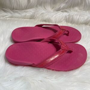 Vionic High Tide hot pink thong sandals arch support size 10